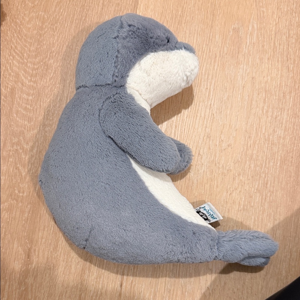 Jellycat Gray and White Plush Seal